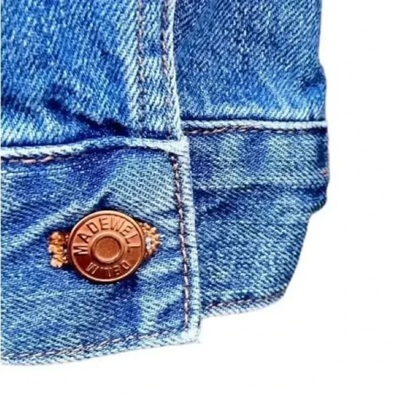 Madewell Women’s The Jean Trucker Jacket in Size S Medium Wash Preowned - Picture 4 of 9